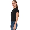 AG Jeans Sadie Crew 90’s Vintage Crop Short Sleeve T-Shirt(Super Black)