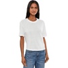AG Adriano Goldschmied Women’s Charli Crew Relaxed S/S Tee(Powder)