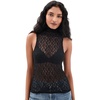 AG Adriano Goldschmied Women’s Faey Essential Sleeveless Turtlenec(Super Black)