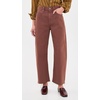 AG Adriano Goldschmied Women’s Hattie High Rise Barrel Jeans(Chestnut)