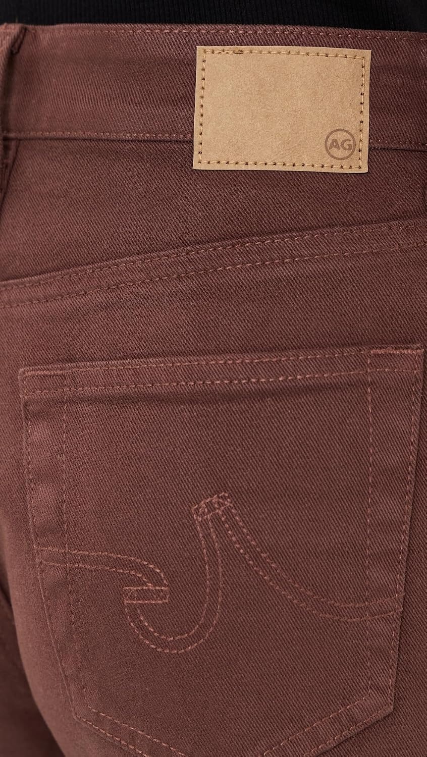 image:imageAG Womens Saige Wide Leg Coated JeansLtt Lt Chestnut