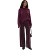 AG Jeans Saige Wide Leg Mid-Rise Fit Corduroy Pants in Jazz Berry(Jazz Berry)