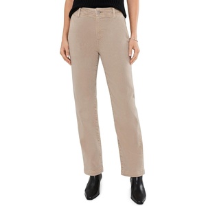 AG Adriano Goldschmied Women’s Brinley Trouser Mid-Rise Straight(Sulfur Studio Tan)