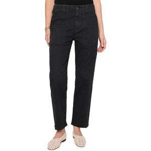 AG Jeans Analeigh Mid-Rise Utility Pants in Sulfur Super Black(Sulfur Super Black)