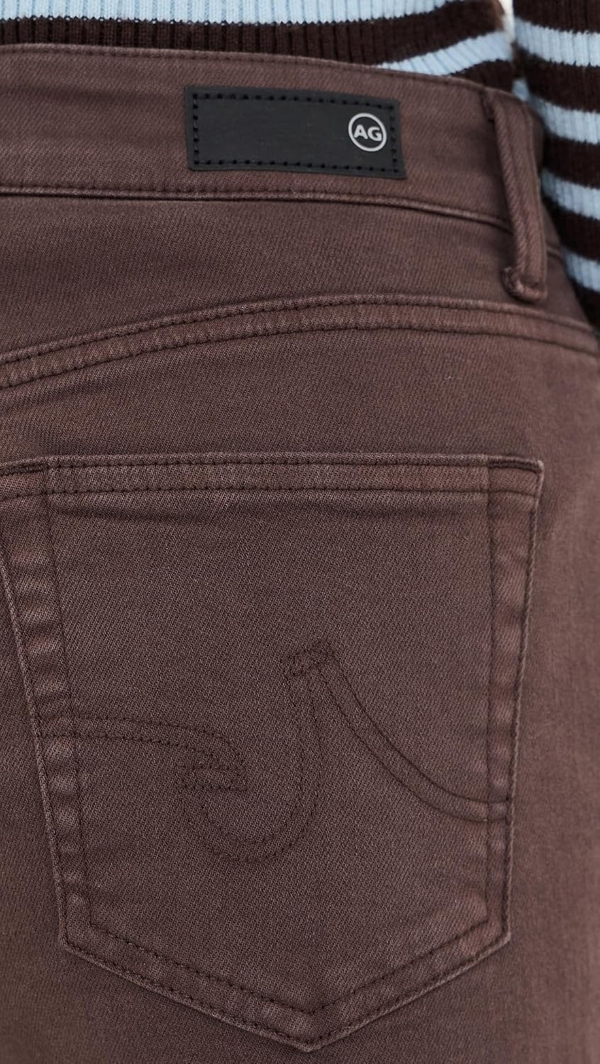 image:imageAG Adriano Goldschmied Womens Saige Wide Leg Crop JeansSulfur Burnt Umber