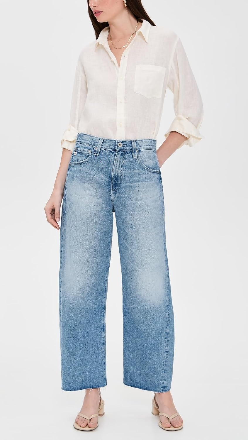 image:imageAG Adriano Goldschmied womens Hattie High Rise Crop Barrel in SunriseDivergent