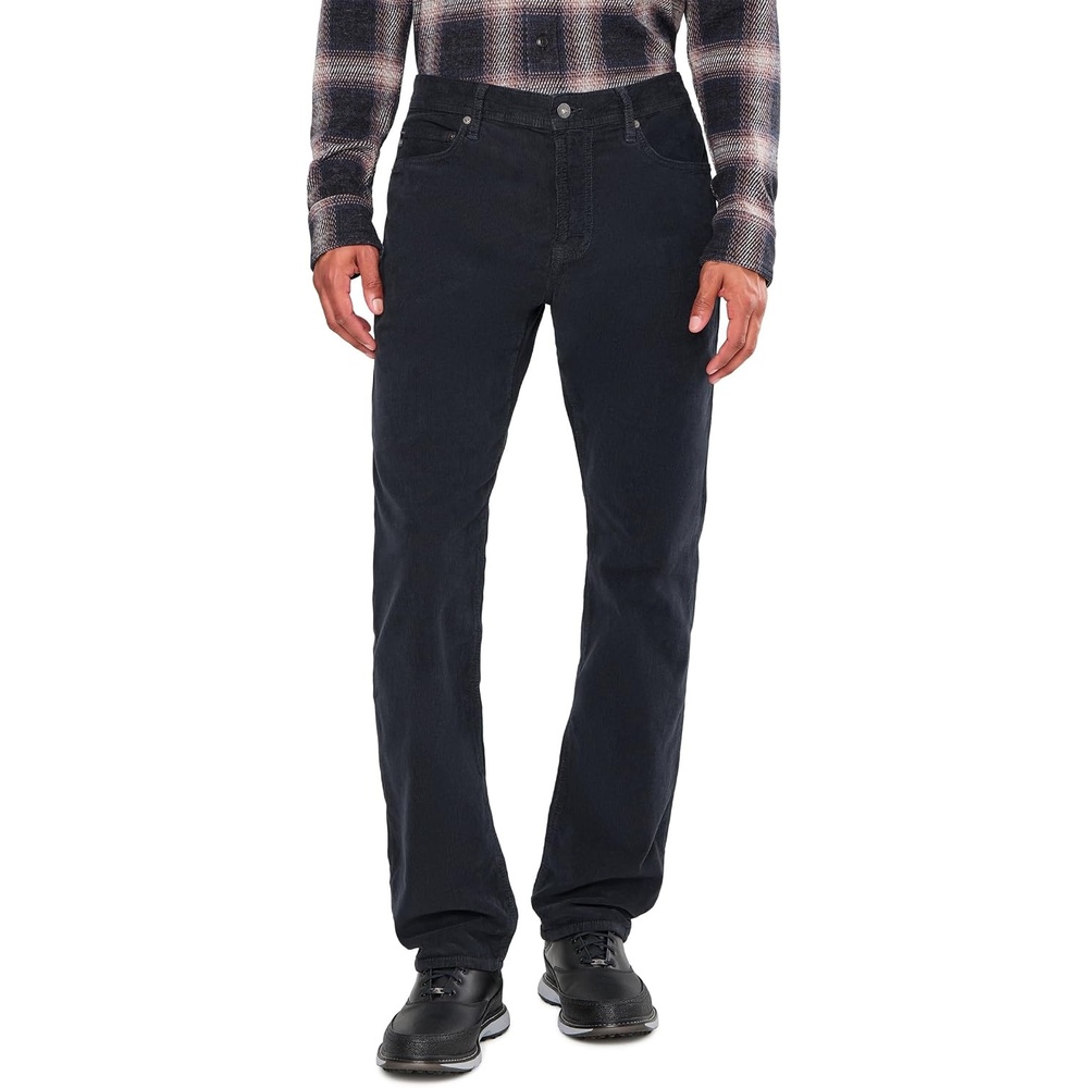 image:imageAG Adriano Goldschmied Mens Everett Slim Straight Corduroy PantAntique Black