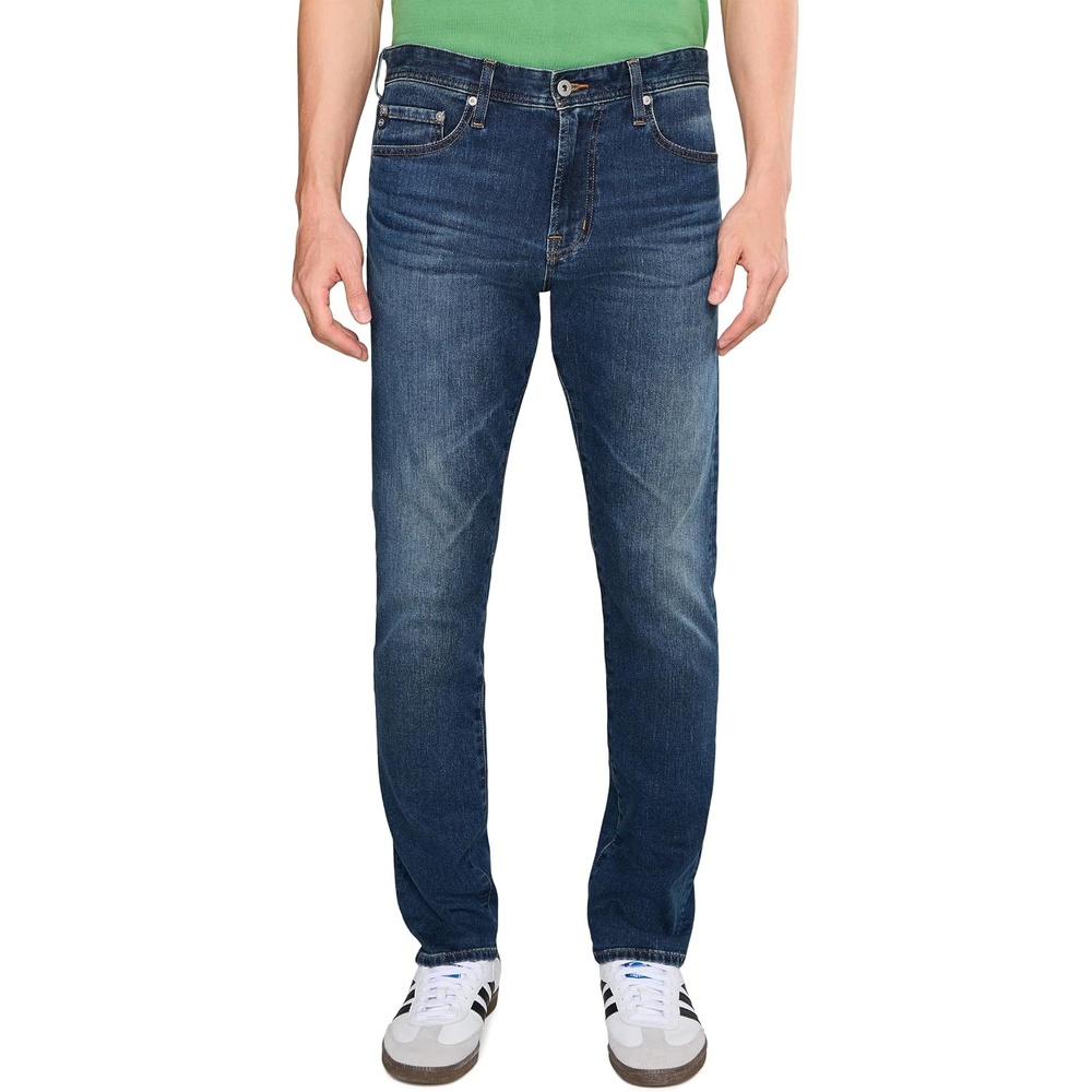 image:imageAG Adriano Goldschmied Mens Everett Slim Straight JeanBlue Train
