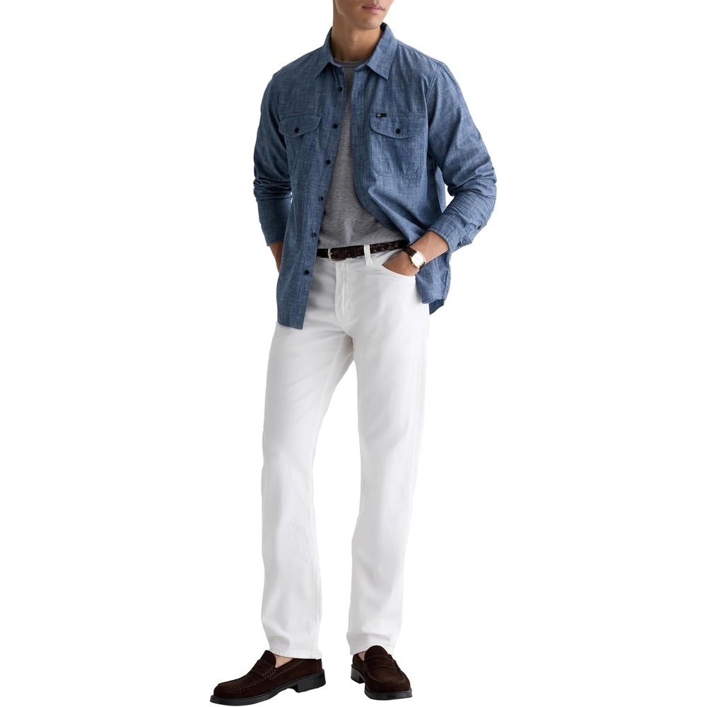 image:imageAG Adriano Goldschmied Mens Everett Slim Straight JeanPristine
