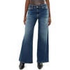 AG Adriano Goldschmied Women’s Saige Wide Leg Mid-Rise Fit(14 Years Bluegrass)