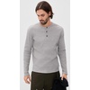 AG Adriano Goldschmied Men’s Bryce L/S Henley(Heather Grey)