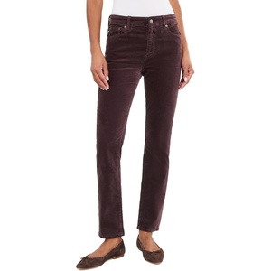 AG Jeans Mari Mid-Rise Slim Straight – Octave(Cherry Swing)