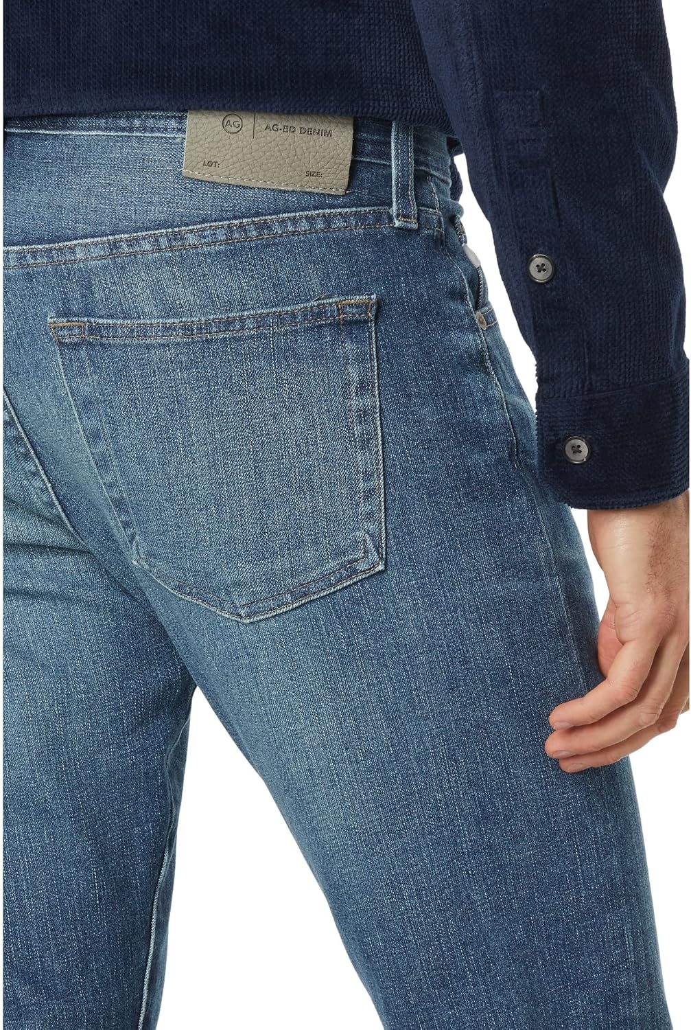 image:imageAG Jeans Tellis Modern Slim Leg SUD Sueded Stretch Sateen in Super Black15 Years Evenflow