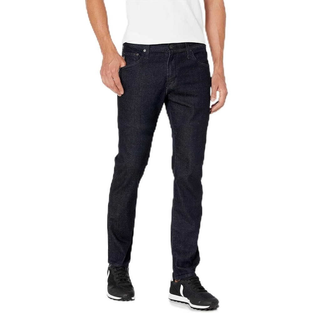 image:imageAG Jeans Tellis Modern Slim Leg SUD Sueded Stretch Sateen in Super BlackStellar