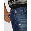 AG Jeans Tellis Modern Slim Leg SUD Sueded Stretch Sateen in Super Black(9 Years Solar Ray Destructed)